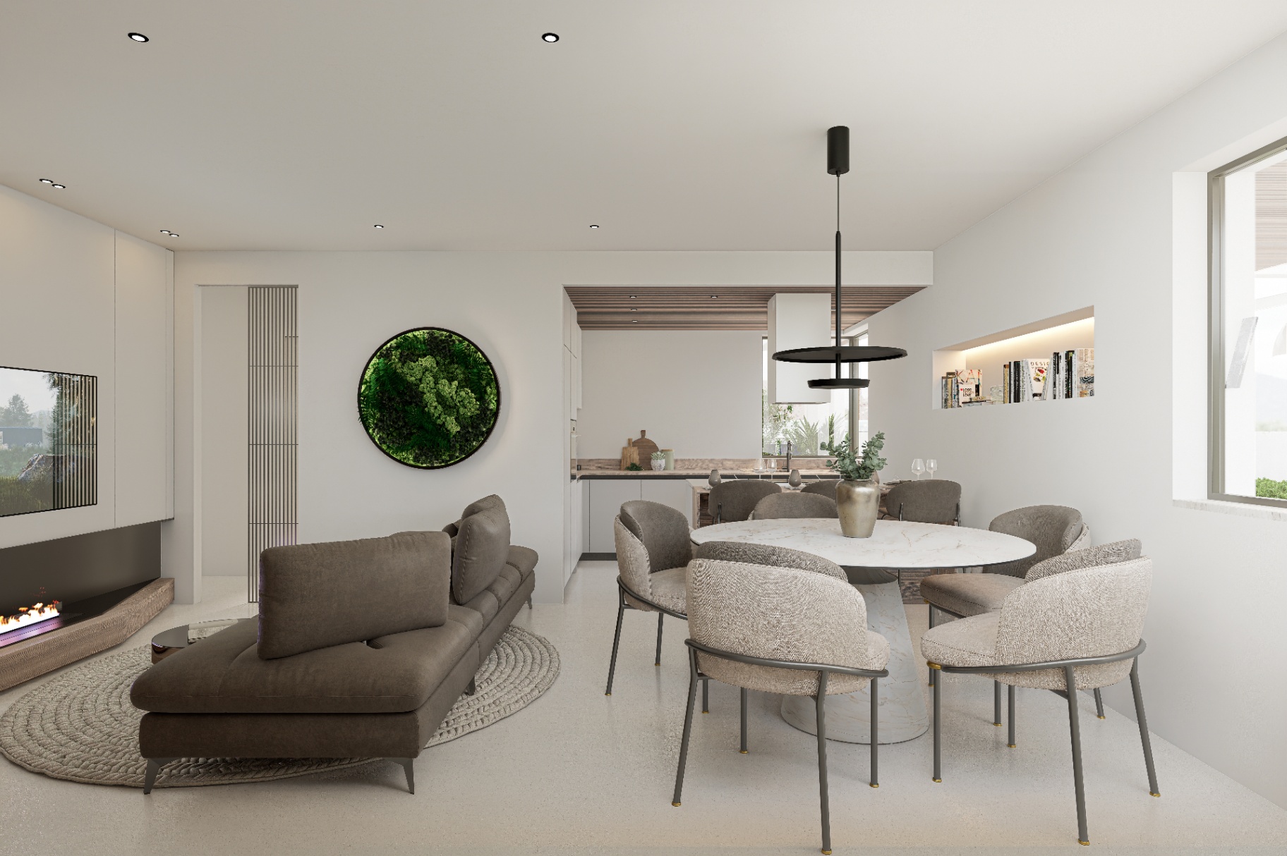 Living dell'Attico