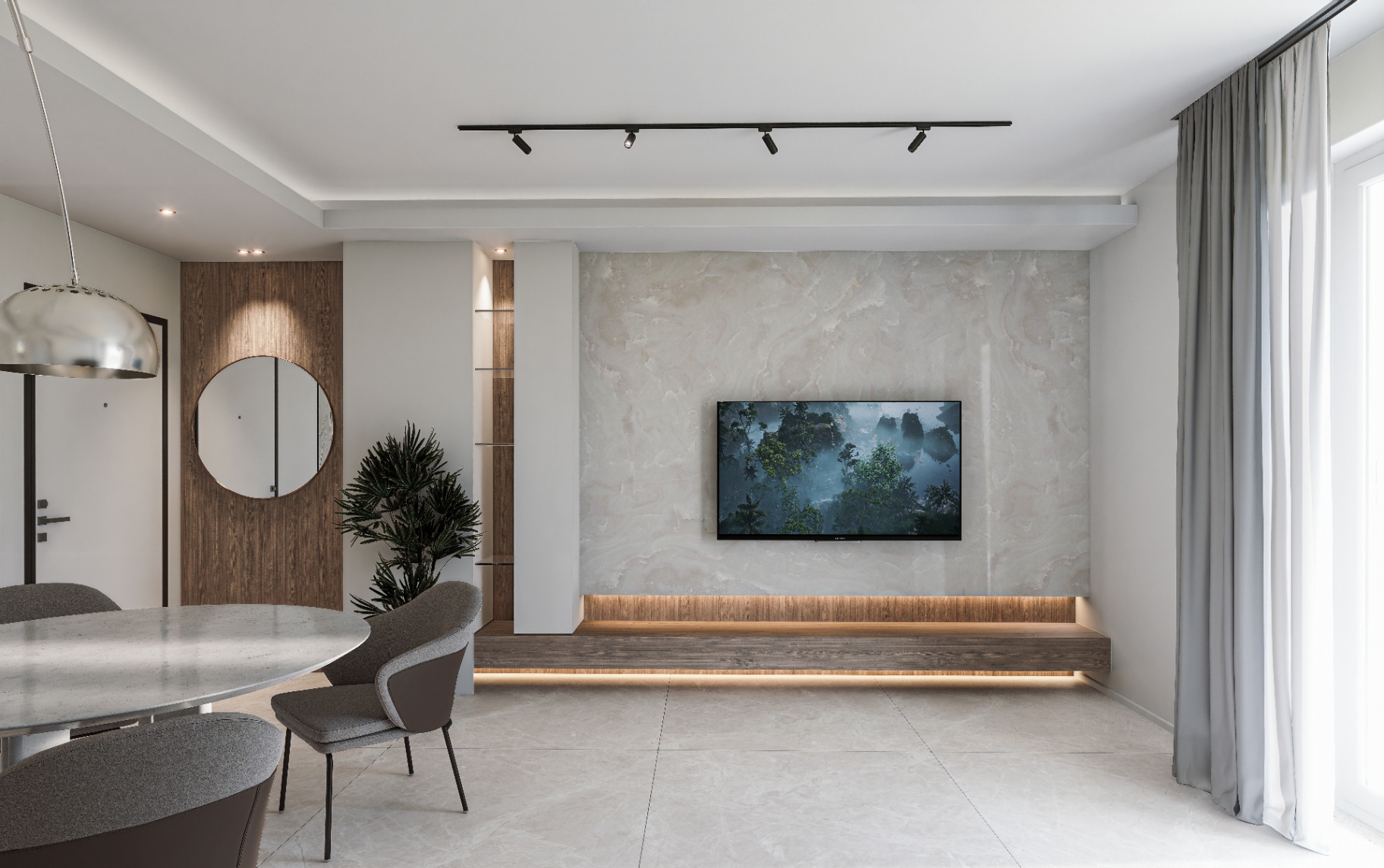 Living dell'Appartamento 01