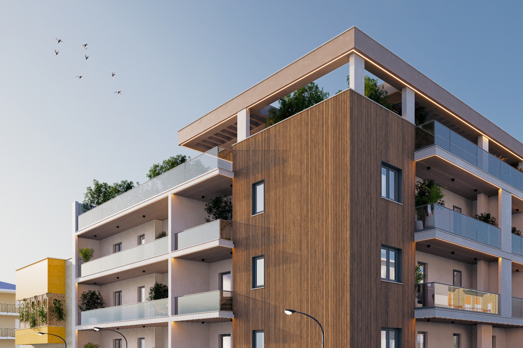 Render della residenza DP Constructions