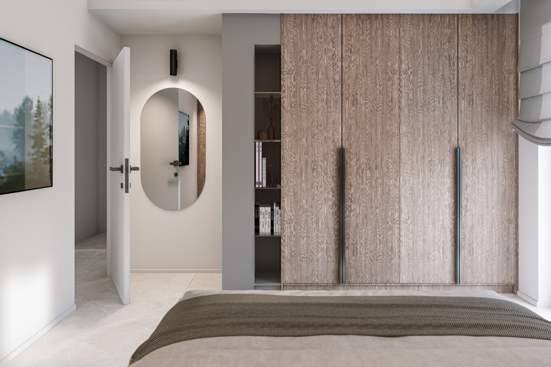 Cabina armadio in rovere